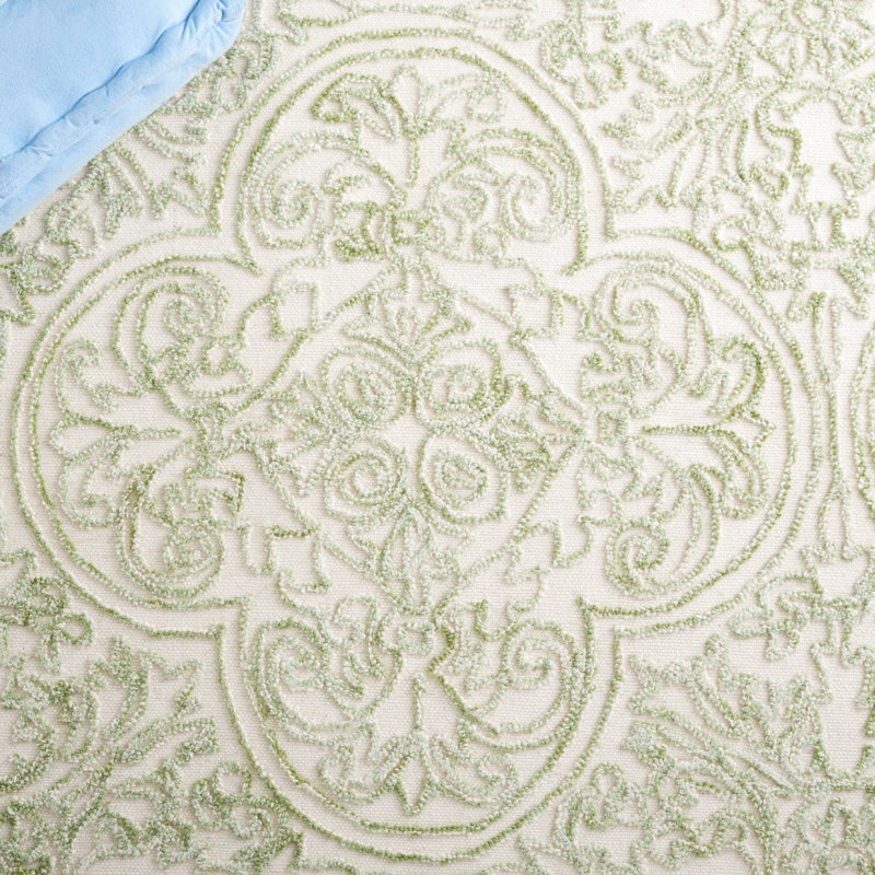 Tapis en laine et coton touffeté à la main avec latex, Rectangle 10 pi x 14 pi