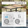 Alyah 6 - Person Metal Patio Dining Set with Rectangular Table