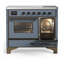 Majestic III Series 40 Inch Induction Range with 6 Induction Elements in Stainless Steel (Brass Trim)-1837201737-1837201732