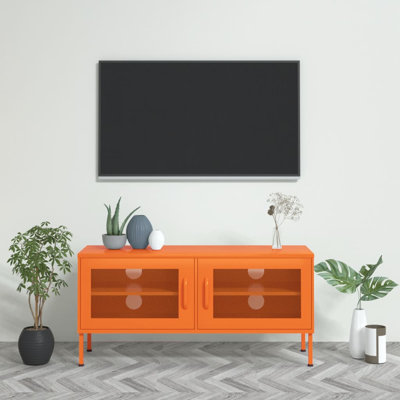 TV Stand TV Unit Sideboard Home TV Console Media Unit Cupboard Steel