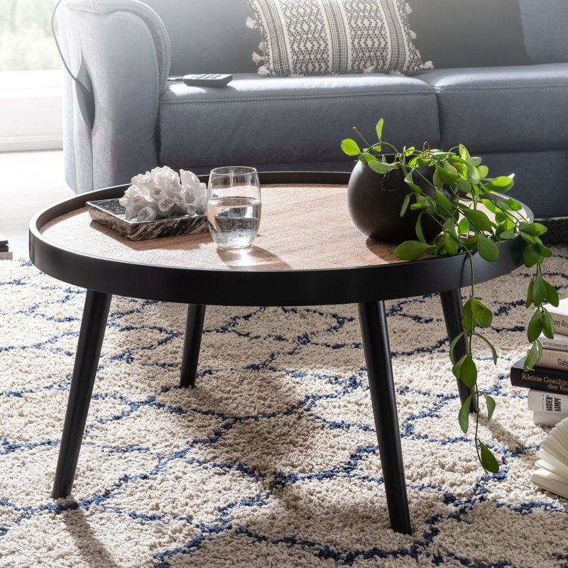 Coffee table Swifton Round 76x40 cm Sofa table Living room table