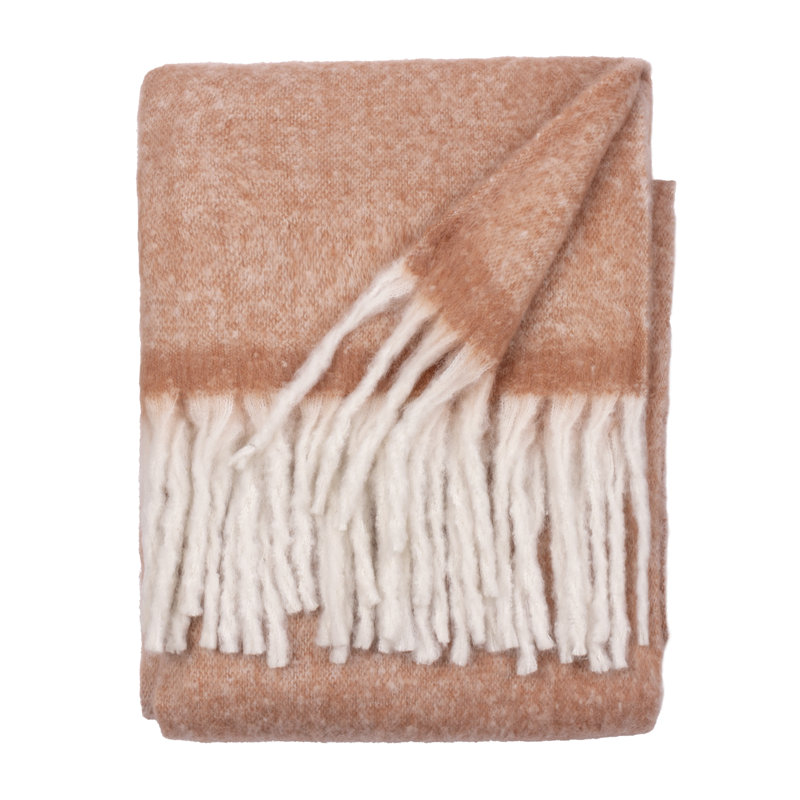 Cozy Machine Woven Throw Blanket, Orange
