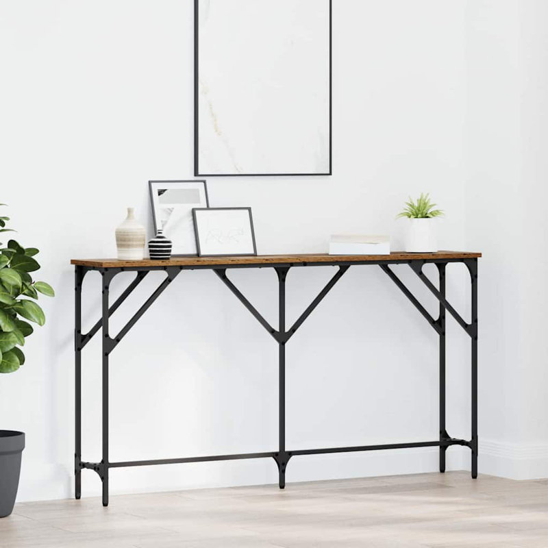 Console Table, Old Wood, 75cm H x 140cm W x 23cm D