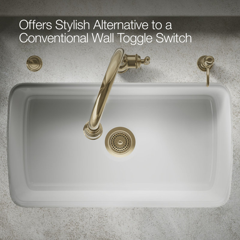 Garbage Disposal Air Switch Kit, Vibrant French Gold
