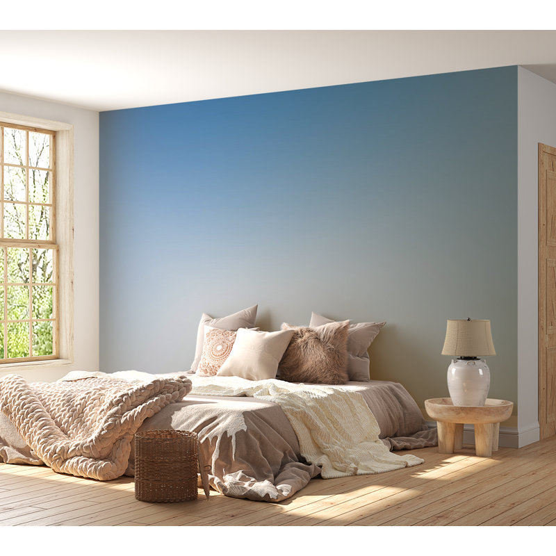 Papier peint de qualité supérieure - ciel dégradé bleu, L 144 po x l 210 po