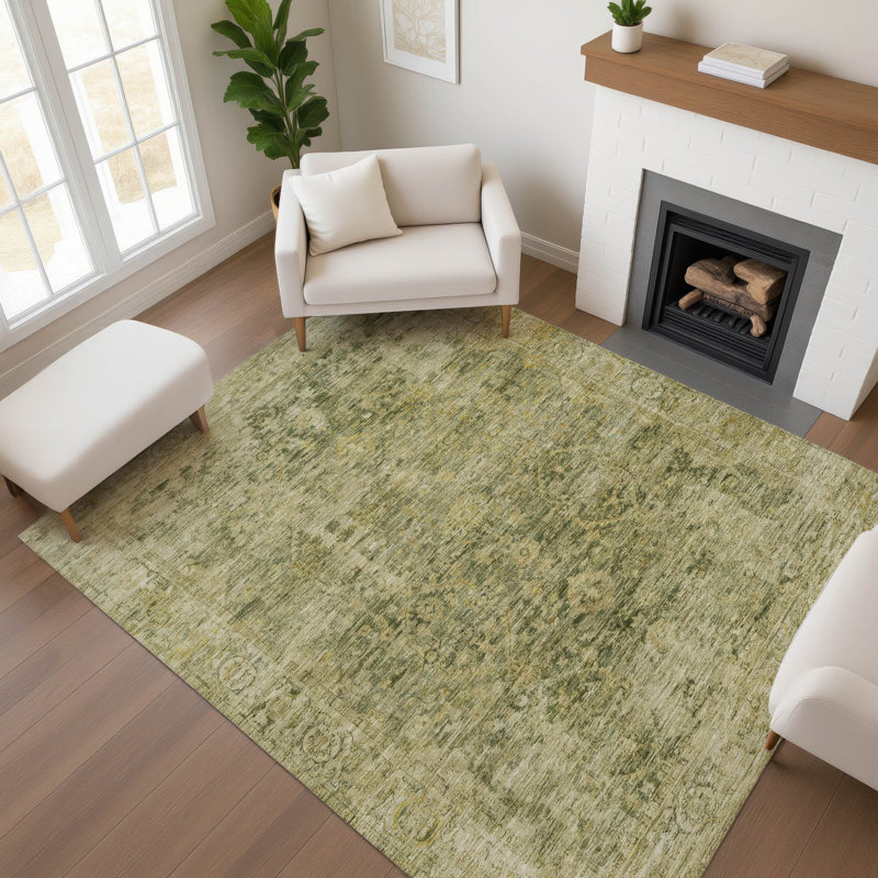 Tapis de qualité supérieure lavable à la machine AMF1773, Rectangle 5 pi x 7 pi 6 po