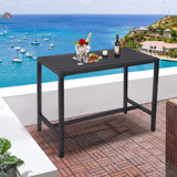 Counter Height 36.97'' Iron Bar Table