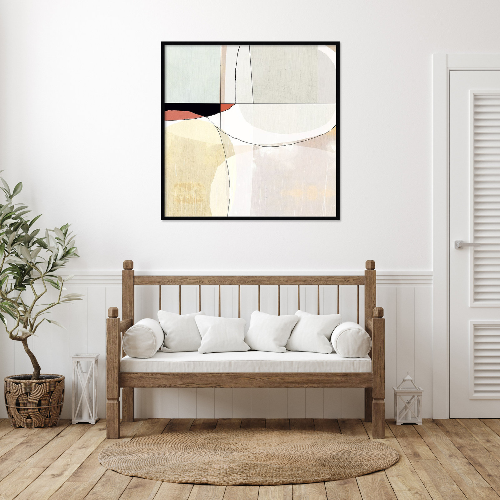 Flagler "Beholder III" Print by Sisa Jasper, 41" H x 41" W, Black