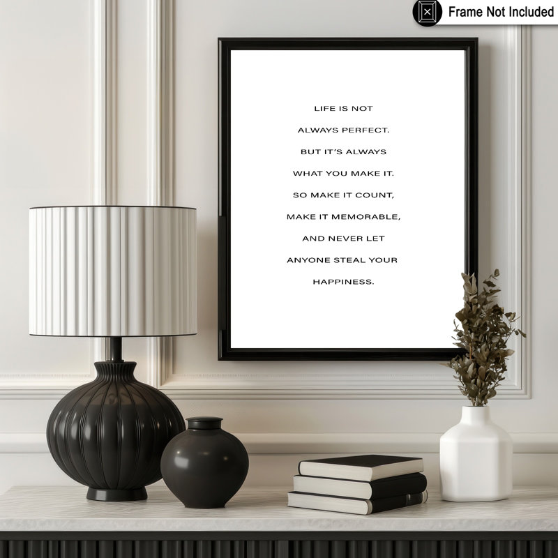 Life Is What You Make It, Sans cadre, Affiche, H 16 po x l 20 po