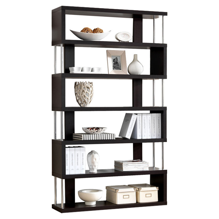 191.75cm H x 110.25cm W Geometric Bookcase