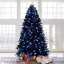 Arbre de Noël artificiel à charnière 5 pi noir, 250 lumières DEL blanches, 1076 pointes PE + PVC, support en métal stable-729573421