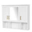 Armoire de rangement pour salle de bain 35 po avec miroir haute définition-333185366