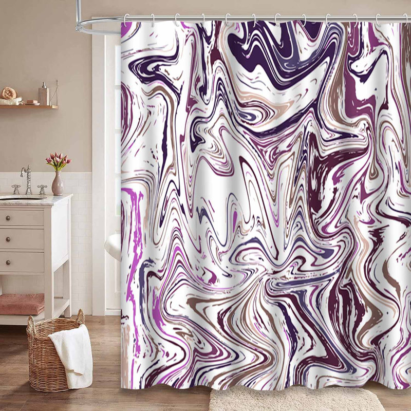 Rideau de douche Marble, L 72 po x l 84 po