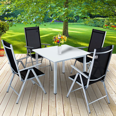 Argent 4 - Person Patio Dining Set with Square Table