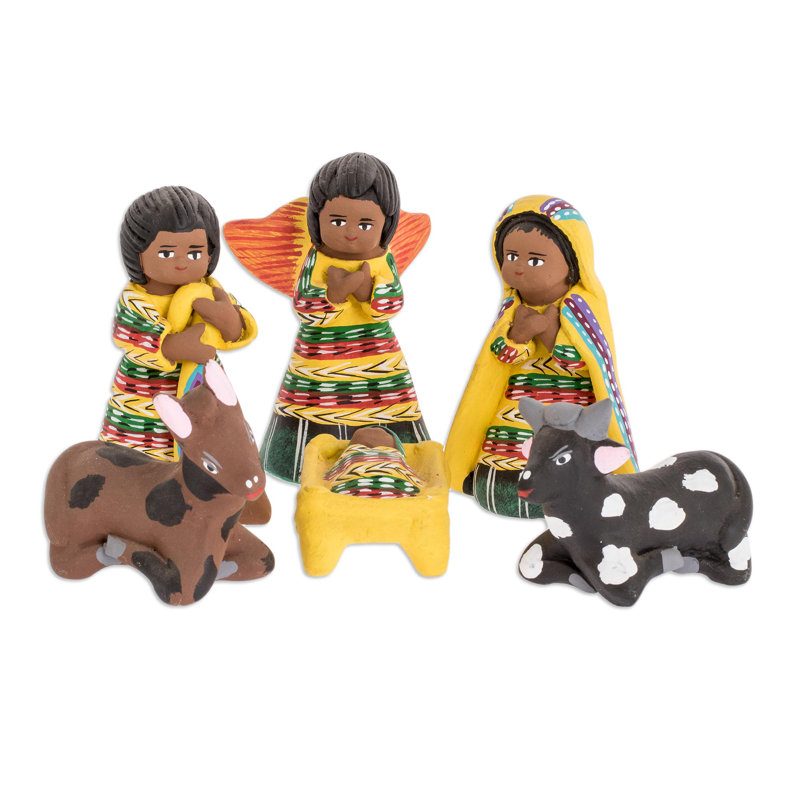 Ensemble de scènes 12 pièces en céramique crèche