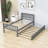 Twin Size Platform Bed Frame with Trundle-1740958625