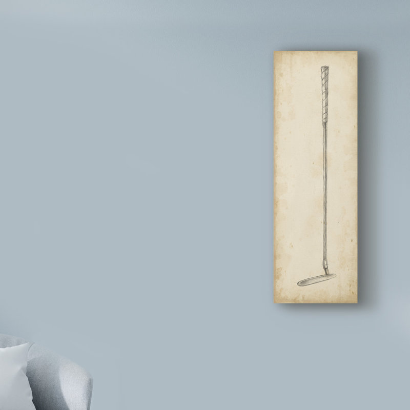 «Vintage Golf Club I» par Ethan Harper - impression sur toile tendue, H 47 po x l 16 po x P 2 po