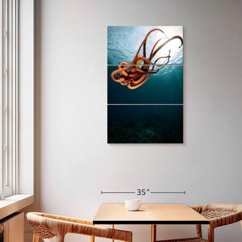 Brampt Diving Octopus, 57" H x 36" W