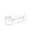 Banc rembourré en cuir Luxury Luxury