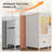 Modern 8-drawer Dresser Tv Stand With Metal Mesh Doors & Built-in Outlets - Bedroom Storage-1165035944
