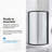Breeze 33 in. L x 33 in. W x 77 in. H Round Corner Shower Kit in Matte Black, Frosted Sliding Door, Walls, and Pan-16017269-86899067