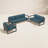 Smith 3 Piece Sofa Seating Group with Sunbrella® Cushions-925999347-919974615