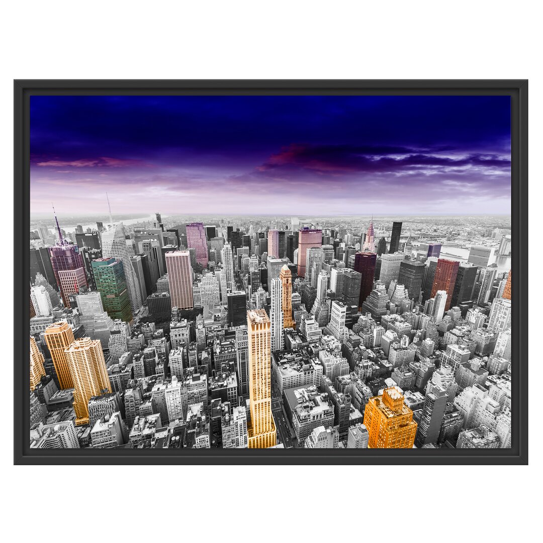 Gerahmtes Wandbild Skyline New York