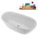 67" Streamline Soaking Freestanding Tub and Tray With Internal Drain
