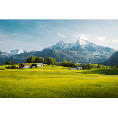 Blooming Meadows in Springtime 1 Piece Wrapped Canvas Wall Art
