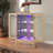Lighted Glass Curio Display Cabinet