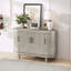 Buffet moderne courbé avec tablettes réglables-1632137398