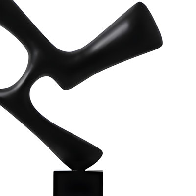 Designer Abstract Solid Wood Sculpture Art Ornament