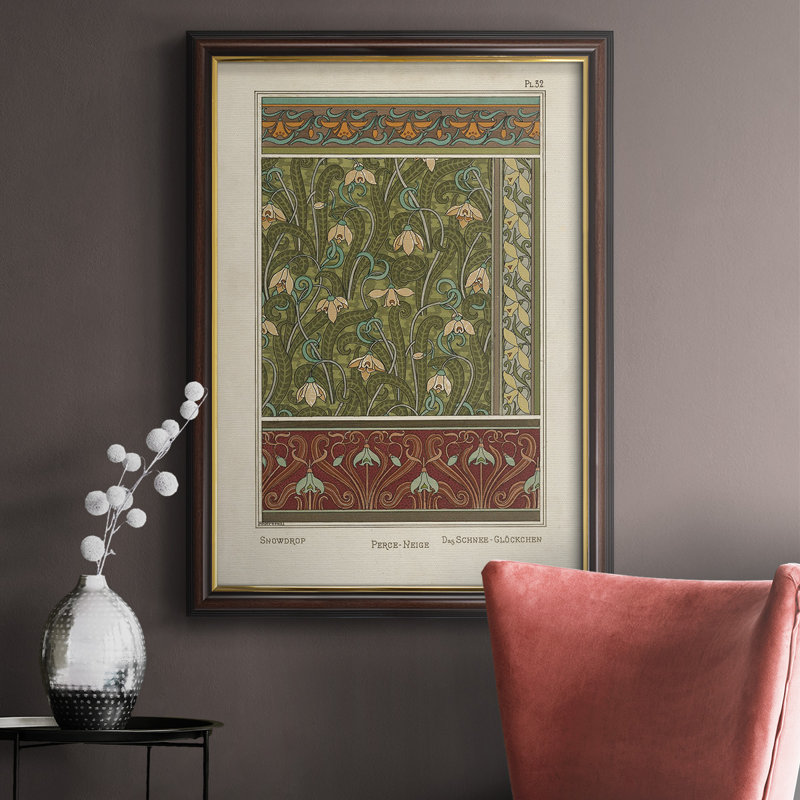 " Nouveau Decorative VI " Painting Print, 20" H x 16" W x 2.5" D