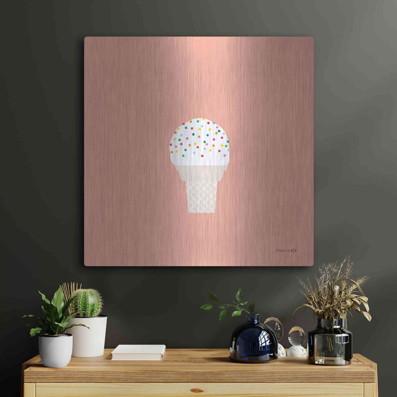 «Ice Cream Cone I» par Ann Kelle, H 24 po x l 24 po