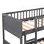 Bunk Bed With Loft In Grey Two Drawers - Bedroom Addition Twin And Extra Storage Options, Versatile