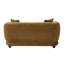 Causeuse Lennox en chenille brune avec 2 coussins