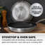 Batterie de cuisine antiadhésive 5 pièces Granitestone Silver avec poignées Stay Cool, allant au four et au lave-vaisselle