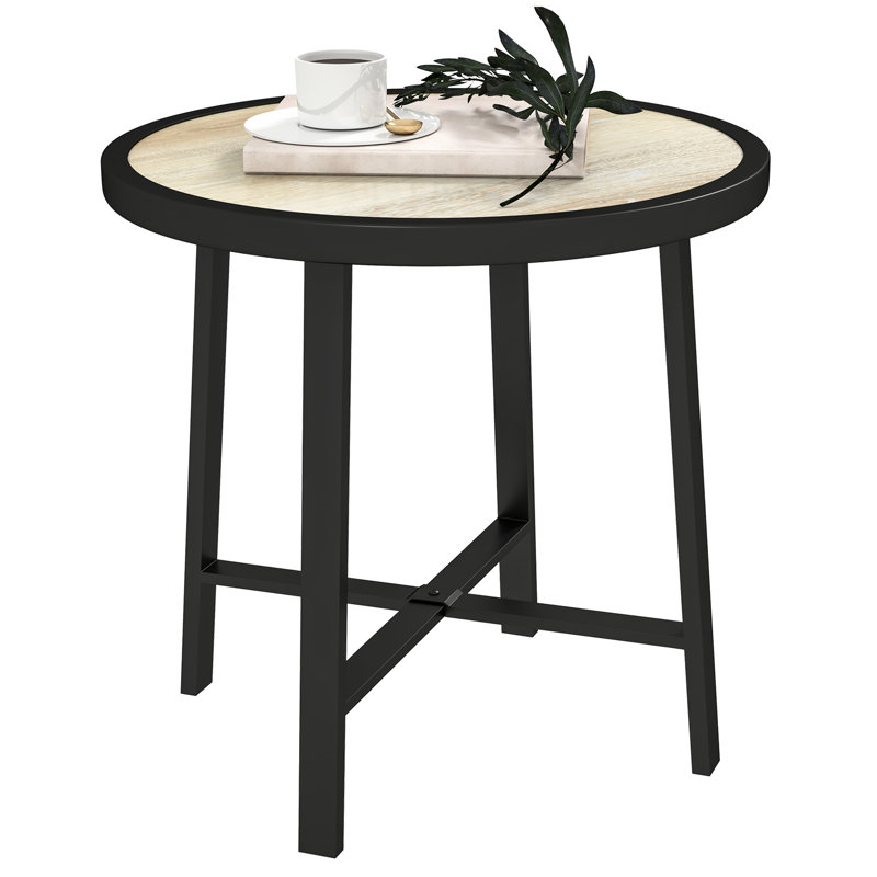 Round 50.5Cm L Outdoor End Table, Natural