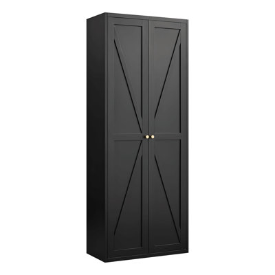Armoire de rangement à 2 portes en métal avec tablettes réglables et armoire en acier