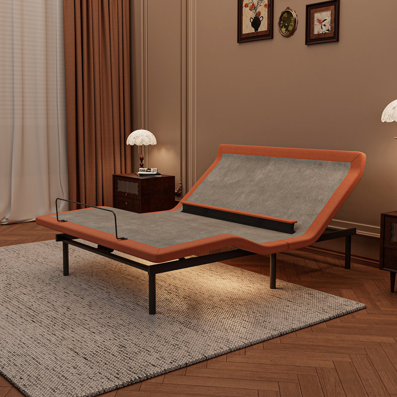 Adjustable Bed Frame Only, Head And Foot Lift, Lumbar Support, Head-Pillow-Tilt, Massage, Under-Bed Lights, USB & Type C Ports, Memory Positions, Zero Gravity, E6000 Series