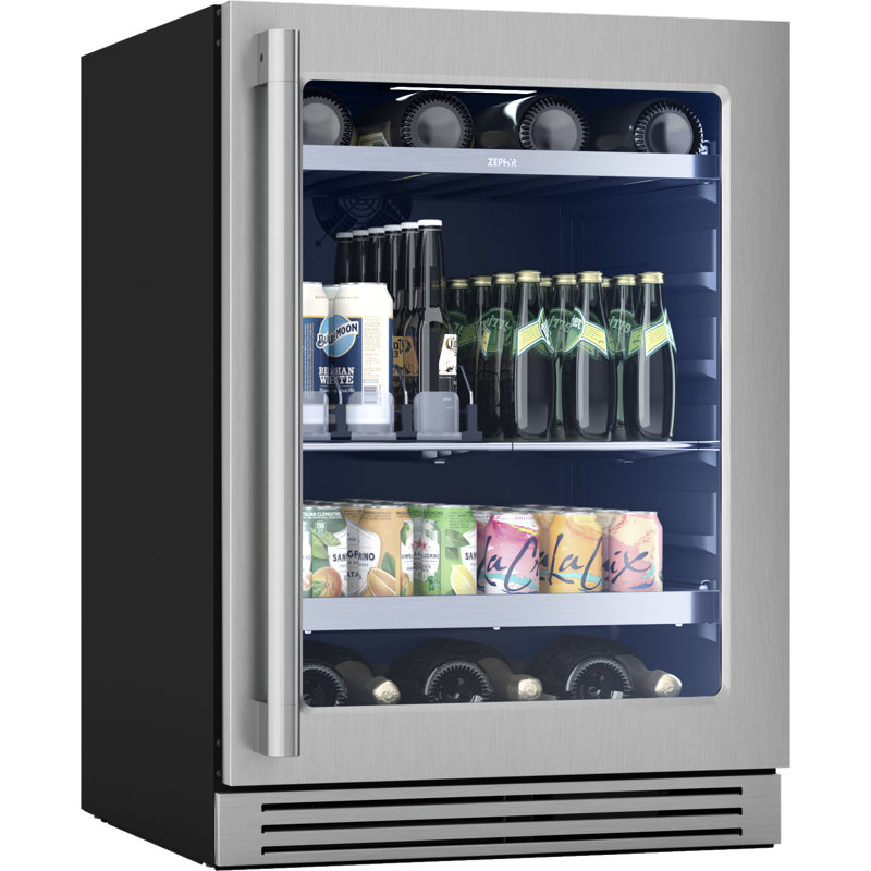 Presrv Pro 24 In. 7-Bottle And 88-Can Single Zone Beverage Cooler