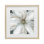 Gros plan sur une fleur blanche sereine, reproduction sous verre, design par Carol Robinson