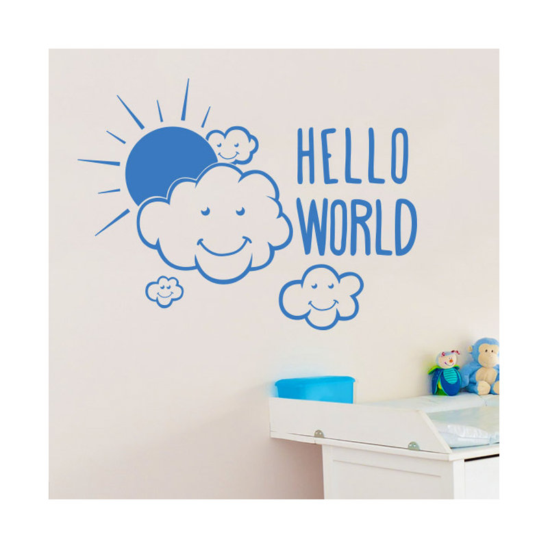 Wall Decal, Medium, Blue