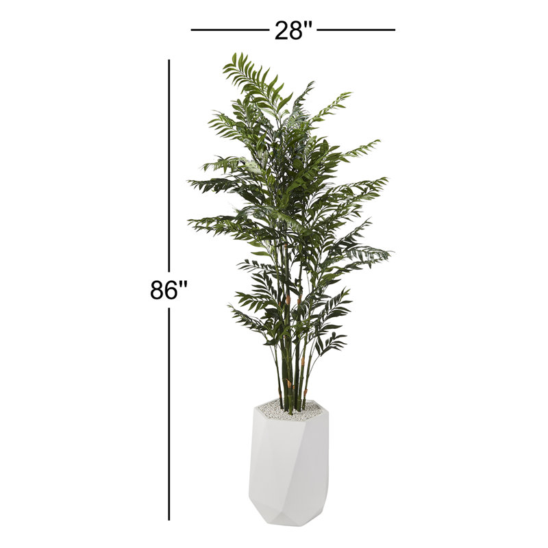 Pot à fleurs 8 'en résine de bambou de luxe