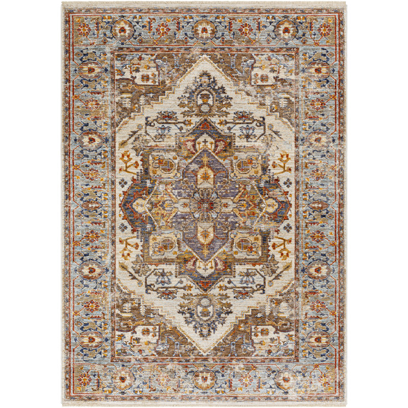 Tapis oriental rouille Hoefer, Rectangle de 5 pi x 8 pi