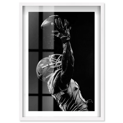 «Football Player Shadowbox Print», impressions encadrées par Notoriart