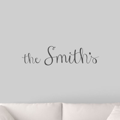 Text & Numbers Wall Decal