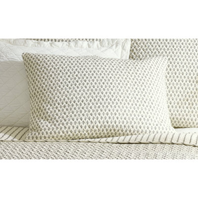Bentley Cocoa Brown Block Print Sham
