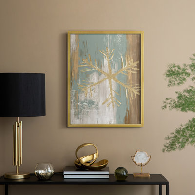 «Christmas Holiday Art CLX III», reproduction d'art encadrée - bois massif