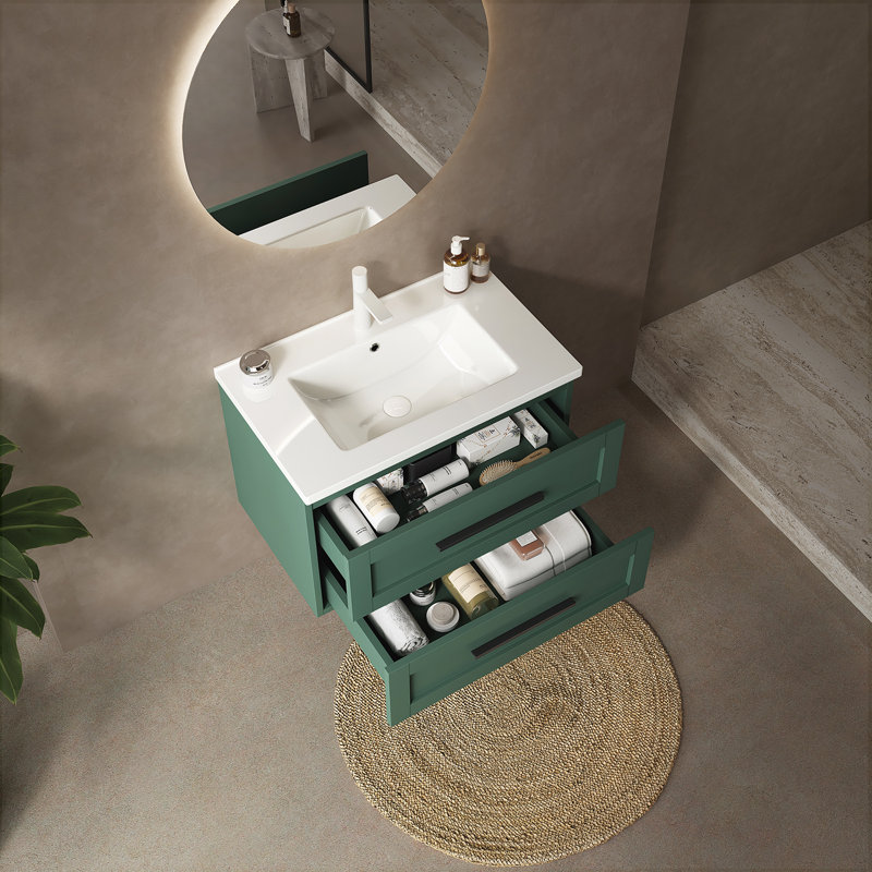 Meuble-lavabo flottant mural 30 po avec lavabo